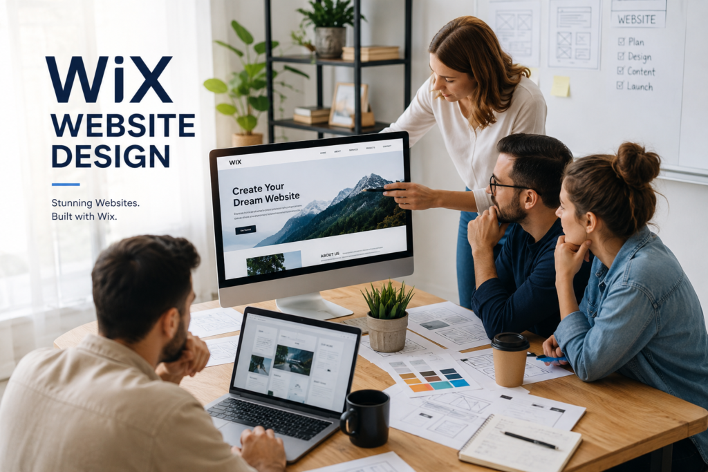 Wix Website Design services
Wix website designers