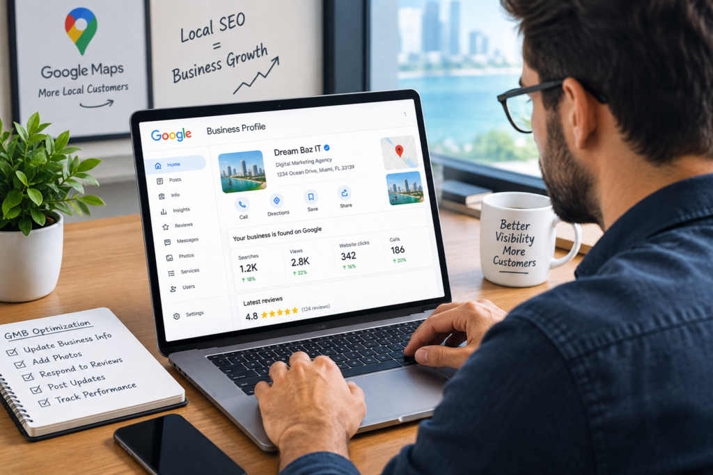 Local SEO Services Florida by Dream Baz IT for Google Search and Maps visibility